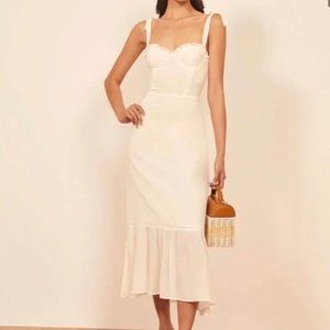 Reformation Nikita Dress in Ivory | Size 6